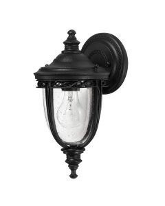English Bridle 1 Light Small Wall Lantern - Black