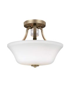 Evington 2 Light Semi-Flush - Sunset Gold