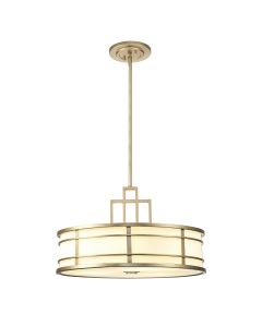 Fusion 3 Light Large Pendant - Painted Natural Brass