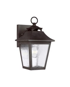 Galena 1 Light Small Wall Lantern - Sable