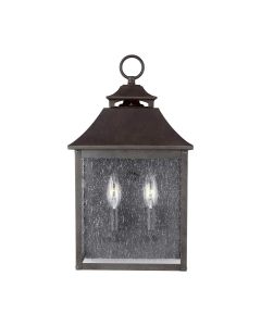 Galena 2 Light Half Lantern - Sable