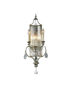 Gianna 3 Light Wall Light - Gilded Silver