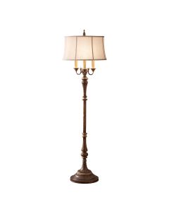 Gibson 4 Light Floor Lamp - Cambridge Crackle with Desert Shade