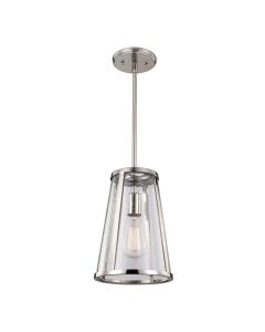Harrow 1 Light Small Pendant - Polished Nickel