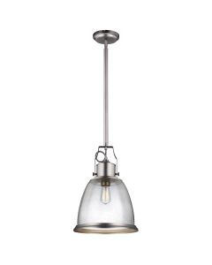 Hobson 1 Light Large Pendant Satin Nickel - Satin Nickel