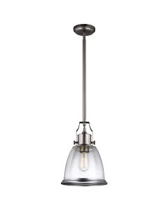 Hobson 1 Light Medium Pendant - Satin Nickel