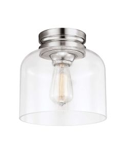 Hounslow 1 Light Flush Light - Polished Nickel