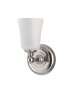 Huguenot Lake 1 Light Wall Light - Polished Chrome
