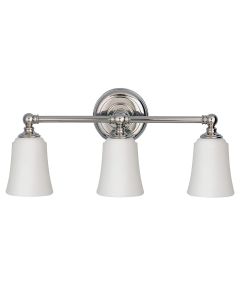 Huguenot Lake 3 Light Wall Light - Polished Chrome