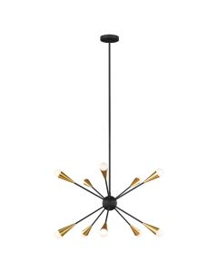 Jax 10 Light Chandelier - Midnight Black