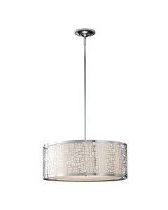 Joplin 3 Light Large Pendant - Chrome
