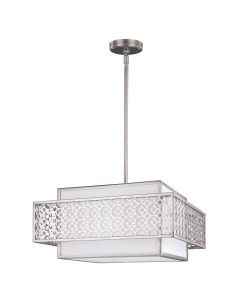 Kenney 3 Light Pendant - Sunrise Silver