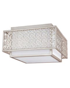 Kenney 2 Light Flush - Sunrise Silver