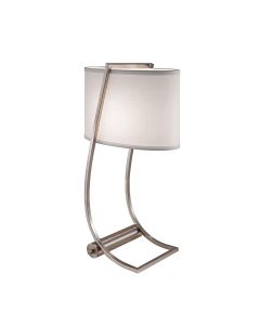 Lex 1 Light Table Lamp - Brushed Steel