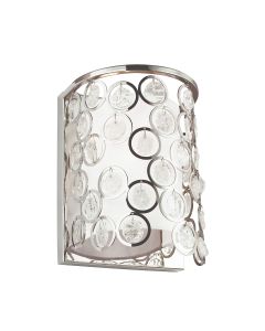 Lexi 1 Light Wall Light - Polished Nickel