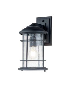 Lighthouse 1 Light Medium Wall Lantern - Textured Black