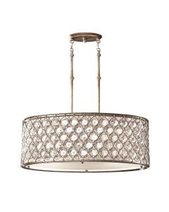 Lucia 3 Light Pendant Light - Burnished Silver