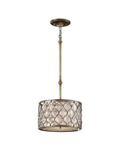 Lucia 1 Light Pendant Light - Burnished Silver