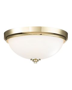 Malibu 2 Light Flush - Polished Brass