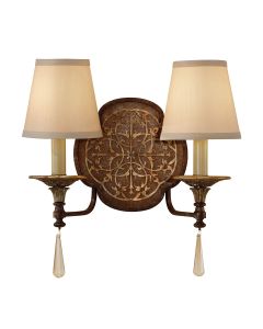 Marcella 2 Light Wall Light - British Bronze / Oxidized Bronze