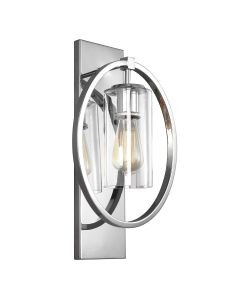 Marlena 1 Light Wall Light - Polished Chrome