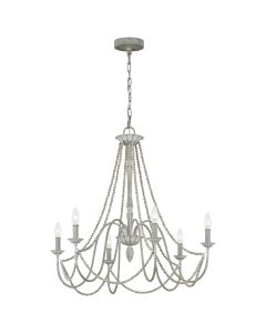 Maryville 6 Light Chandelier - Washed Grey