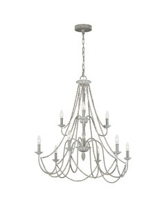 Maryville 9 Light Chandelier - Washed Grey