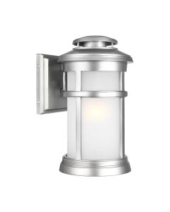 Newport 1 Light Medium Wall Lantern - Painted Brushed Steel