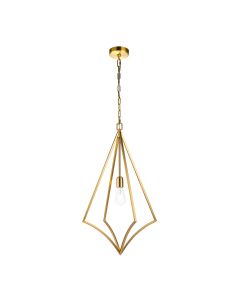 Nico 1 Light Large Pendant - Burnished Brass