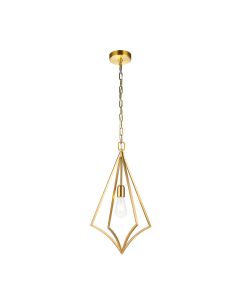 Nico 1 Light Medium Pendant - Burnished Brass