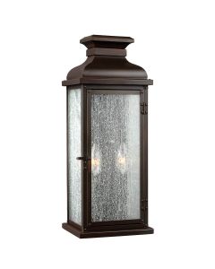 Pediment 2 Light Medium Wall Lantern - Dark Aged Copper