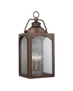 Randhurst 3 Light Large Wall Lantern - Copper Oxide