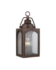 Randhurst 1 Light Small Wall Lantern - Copper Oxide