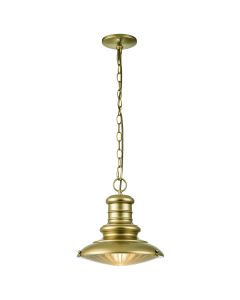Redding Station 1 Light Medium Chain Lantern - Painted Distressed Bronze