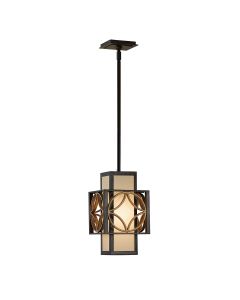 Remy 1 Light Pendant Light - Heritage Bronze / Parissiene Gold