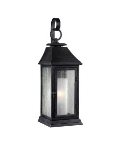 Shepherd 1 Light Small Wall Lantern - Dark Weathered Zinc