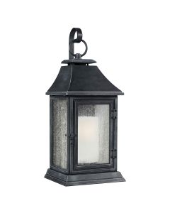 Shepherd 1 Light Extra Large Wall Lantern - Dark Weathered Zinc