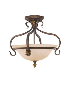 Sonoma Valley 3 Light Semi-Flush - Aged Tortoise Shell