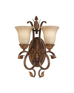 Sonoma Valley 2 Light Wall Light - Aged Tortoise Shell