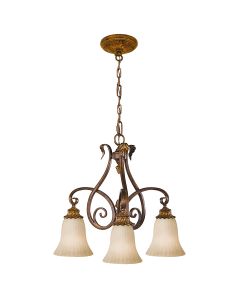 Sonoma Valley 3 Light Chandelier - Aged Tortoise Shell