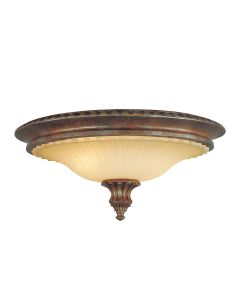 Stirling Castle 2 Light Flush - British Bronze