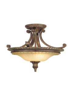 Stirling Castle 2 Light Semi-Flush - British Bronze