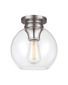 Tabby 1 Light Flush Light - Polished Nickel