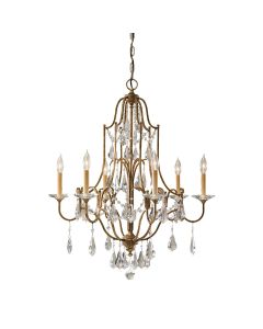 Valentina 6 Light Chandelier - Oxidized Bronze