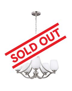 Vintner 5 Light Chandelier - Satin Nickel