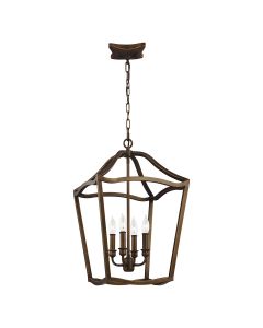 Yarmouth 4 Light Pendant - Painted Aged Brass