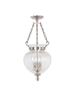 Finsbury Park 3 Light Medium Pendant - Polished Nickel