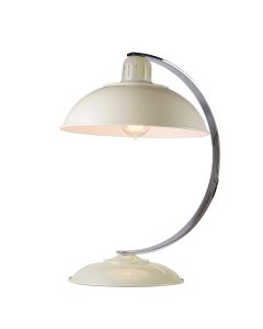 Franklin 1 Light Desk Lamp - Oyster White with Cream Shade