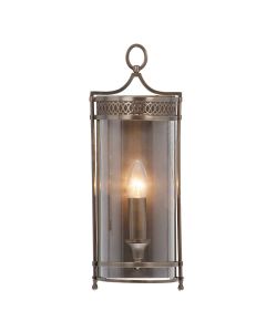 Guildhall 1 lt Wall Light - Dark Bronze