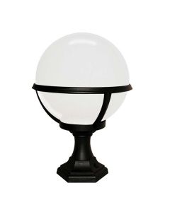 Glenbeigh 1 Light Pedestal / Porch Lantern - Black